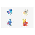 Super Mutts Holographic Sticker Sheet — 4 Superhero Dog Stickers | Tritan