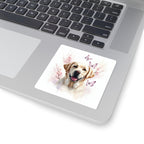 Labrador Retriever Watercolor Butterfly Bloom Kiss-Cut Stickers | Premium Dog Prints | Tritan — view 5 of 12