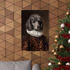 Poodle Renaissance Royal Portrait Matte Poster, Regal Dog Art Print, Poodle Lover Gift, Wall Art