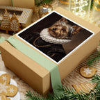 Yorkshire Terrier Renaissance Royal Portrait Sticker, Dog Portrait Vinyl Decal, Kiss-Cut Sticker, Yorkshire Terrier Lover Gift