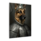 German Shepherd Kings & Queens Royal Portrait Canvas Wall Art, Regal Dog Painting, German Shepherd Lover Gift, Stretched Canvas