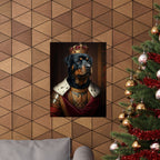 Rottweiler Kings & Queens Royal Portrait Matte Poster, Regal Dog Art Print, Rottweiler Lover Gift, Wall Art