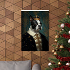 Boston Terrier Kings & Queens Royal Portrait Matte Poster, Regal Dog Art Print, Boston Terrier Lover Gift, Wall Art