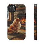 Acrylic Pomeranian - Winter Hearth | Tough Phone Case