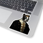 Boston Terrier Kings & Queens Royal Portrait Sticker, Dog Portrait Vinyl Decal, Kiss-Cut Sticker, Boston Terrier Lover Gift
