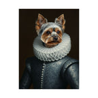 Yorkshire Terrier Renaissance Royal Portrait Matte Poster, Regal Dog Art Print, Yorkshire Terrier Lover Gift, Wall Art