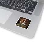 Cavalier King Charles Spaniel Renaissance Royal Portrait Sticker, Dog Portrait Vinyl Decal, Kiss-Cut Sticker, Dog Mom Gift Sticker