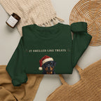 Rottweiler Smelled Like Treats Christmas Sweatshirt, view 4