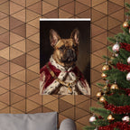 French Bulldog Kings & Queens Royal Portrait Matte Poster, Regal Dog Art Print, French Bulldog Lover Gift, Wall Art