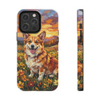 Corgi Acrylic Gallery Print Sunset Prairie Phone Case | Premium Dog Prints | Tritan — view 3 of 24