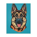 Comic Book German Shepherd Canvas — Bold Dog Wall Art