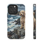 Poodle Acrylic Gallery Print Coastal Cliffside Phone Case | Premium Dog Prints | Tritan — view 3 of 28