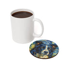 Border Collie Post-Impressionist Oil Painting Coaster - Dog Art Gift, Pet Decor
