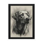 Labrador Retriever Charcoal Portrait Canvas Print | Dog Lover Gift | Pet Wall Art | Lab Decor