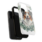 Australian Shepherd Watercolor Botanical Wreath Phone Case | Premium Dog Prints | Tritan — view 19 of 28