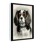 Cavalier King Charles Spaniel Watercolor Canvas Art Print | Dog Lover Gift | Pet Wall Decor | Cavalier Mom Home Decor