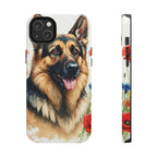 German Shepherd Watercolor Wildflower Field Phone Case | Premium Dog Prints | Tritan — view 4 of 28