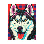Pop Art Husky Canvas — Bold Dog Wall Art