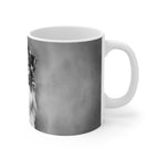 Australian Shepherd Charcoal Portrait Ceramic Mug 11oz | Premium Dog Art | Tritan