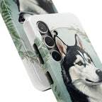Siberian Husky Watercolor Botanical Wreath Phone Case | Premium Dog Prints | Tritan — view 26 of 28