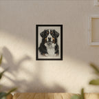 Bernese Mountain Dog Charcoal Portrait Canvas Print | Berner Wall Art | Dog Lover Gift | Pet Decor Home Art