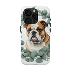 English Bulldog Watercolor Botanical Wreath Phone Case | Premium Dog Prints | Tritan — view 6 of 28