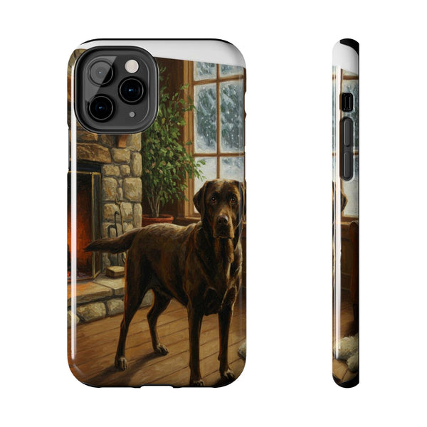 Labrador Retriever Phone Case — Acrylic Dog Art | iPhone 17/16/15 & Samsung | Dog Lover Gift