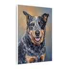 Huckleberry — Custom Blue Heeler Portrait Canvas