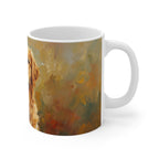 Acrylic-Style Golden Retriever - Amber | Ceramic Mug 11oz