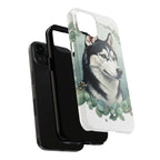 Siberian Husky Watercolor Botanical Wreath Phone Case | Premium Dog Prints | Tritan — view 16 of 28
