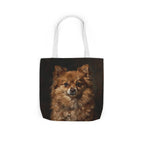 Pomeranian Tote Bag | Painterly Dog Art Canvas Tote | Pom Mom Gift | Dog Lover Market Bag | Pet Portrait Accessory