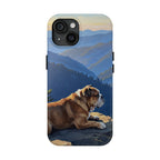 Acrylic English Bulldog - Mountain Overlook | Tough Phone Case