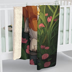Corgi Low Poly Prairie Sherpa Fleece Blanket | Dog Lover Gift