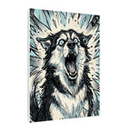 Pop Art Husky Canvas | Bold Dog Wall Art