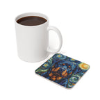 Rottweiler Coaster | Post-Impressionist Oil Painting Dog Art | Pet Gift for Her Him | Dog Lover Decor