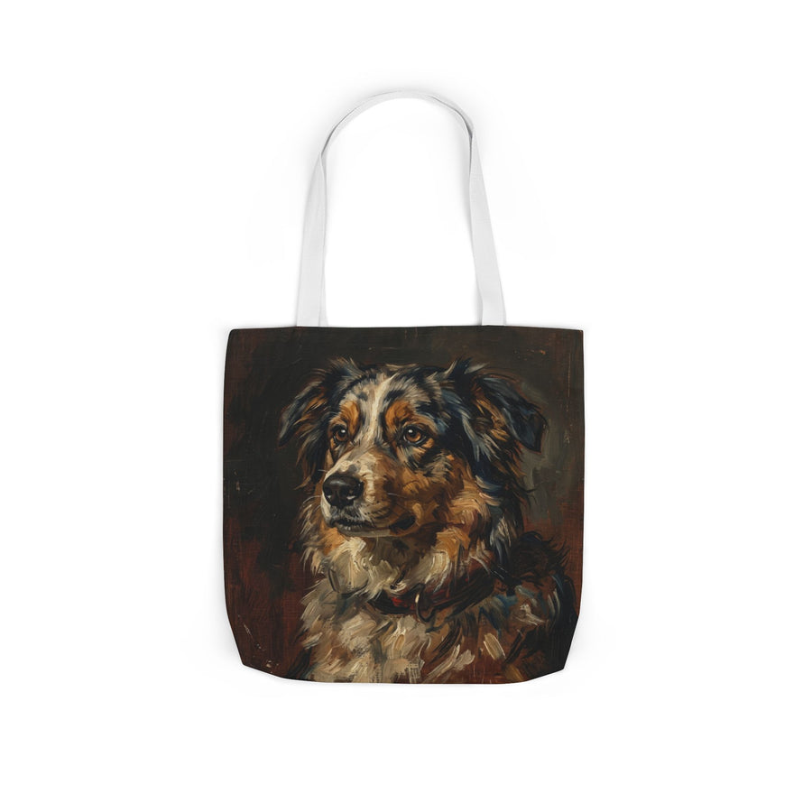 Australian Shepherd Tote Bag | Painterly Dog Art Canvas Tote | Aussie Mom Gift | Dog Lover Market Bag | Pet Portrait Accessory