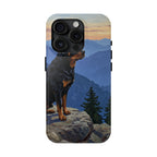 Acrylic Rottweiler - Mountain Overlook | Tough Phone Case