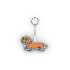 Y2K Dachshund Plush Keychain | Tritan