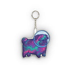 Cosmic Pug Plush Keychain | Tritan