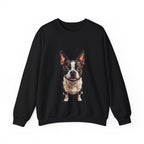 Boston Terrier Sweatshirt | Painterly Dog Art Crewneck | Boston Mom Gift | Cozy Pullover for Dog Lovers | Pet Portrait Apparel — primary view