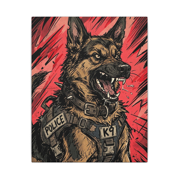 The Defender German Shepherd - V6 Extreme Comic Edition Canvas