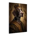 German Shorthaired Pointer Renaissance Royal Portrait Canvas Wall Art, Regal Dog Painting, German Shorthaired Pointer Lover Gift, Stretched Canvas