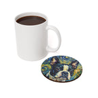 Boston Terrier Post-Impressionist Oil Painting Coaster | Dog Art Decor Gift | Premium Pet Portrait Drink Mat for Dog Lovers