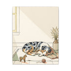 Australian Shepherd Nursery Storybook canvas print by Tritan, angled view