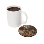 Acrylic Boxer - Winter Hearth | Cork Back Coaster