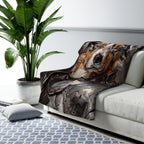 Australian Shepherd Medieval Knight Portrait Regal Throw Blanket | Premium Dog Art | Tritan