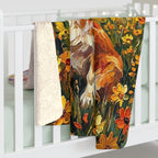 Corgi Acrylic Gallery Print Sunset Prairie Throw Blanket | Premium Dog Prints | Tritan — view 6 of 9