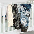 Acrylic Gallery Print Beagle - Coastal Cliffside | Sherpa Fleece Blanket — view 6 of 9