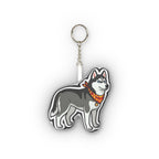 Pop Art Siberian Husky Plush Keychain | Tritan
