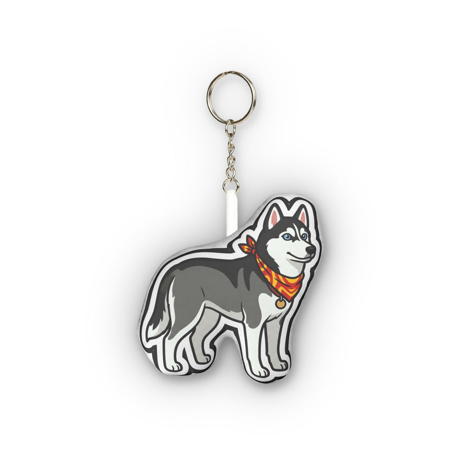 Pop Art Siberian Husky Plush Keychain | Tritan